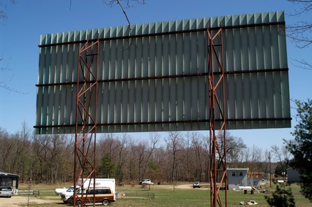 M-37 Drive-In Theatre - Rear Of Screen - Photo From Water Winter Wonderland